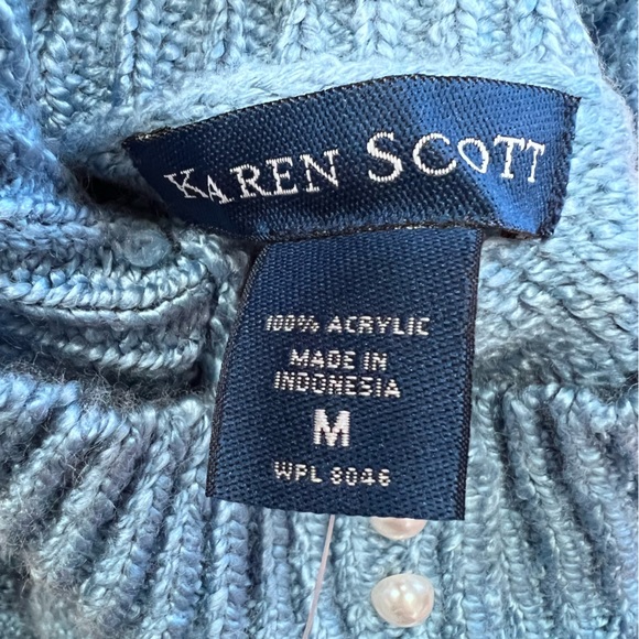 Karen Scott turtle neck Knit sweater size M - Picture 8 of 8